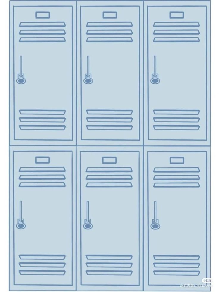 a bunch of blue lockers sitting next to each other on top of a white wall