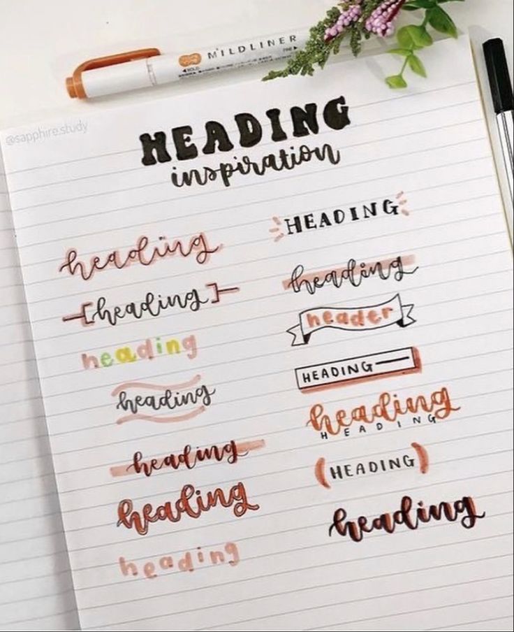 Heading, cute titles, bullet journal, bullet journal idea, aesthetic, bullet journal aesthetic, notes, aesthetic, note title, aesthetic Notes Asthetic Title Idea, Fonts Notes Ideas, Notes Calligraphy Ideas, Title Writing Ideas For Project, Aesthetic Title Design, Note Titles Aesthetic, Heading Inspiration, How To Write Aesthetic, Aesthetic Title Ideas For School