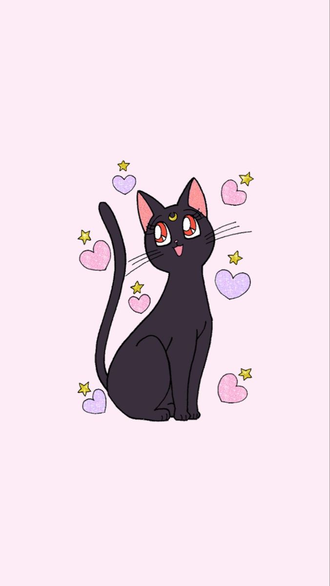 Красивые картинки тут Bedroom Art Painting, Sailor Moon Cat, Luna And Artemis, Sailor Moon Luna, Sailor Moon Fan Art, Sailor Moon Wallpaper, Band Wallpapers, Whatsapp Wallpaper, Black Cat Art