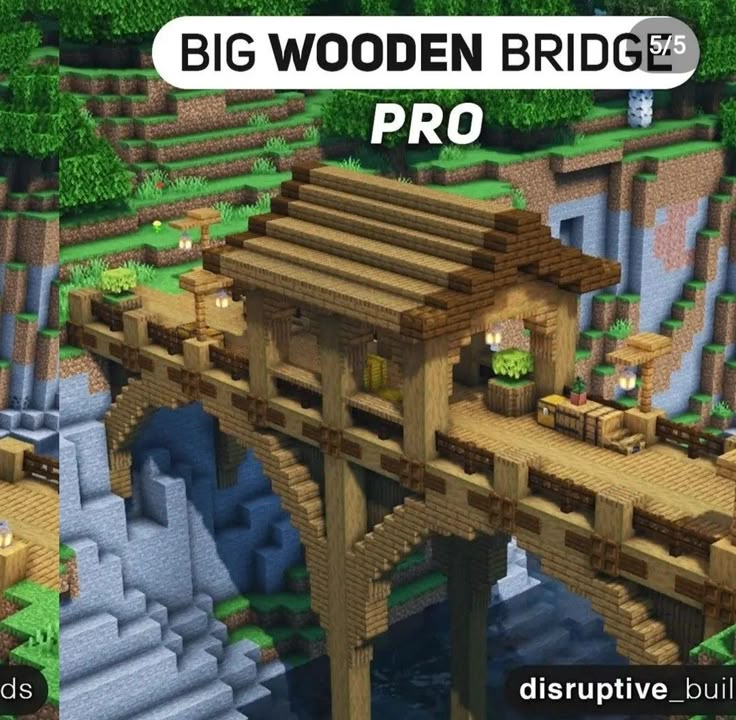 an image of a bridge that is in the middle of a video game with words above it