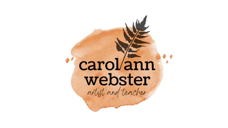 the logo for carolamn webster art and teacher, which is featured in an article