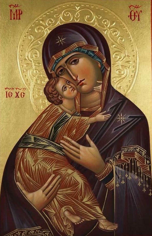 an icon of the mother and child