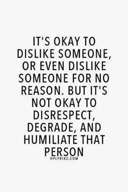 a quote that says it's okay to disink someone, even if someone is