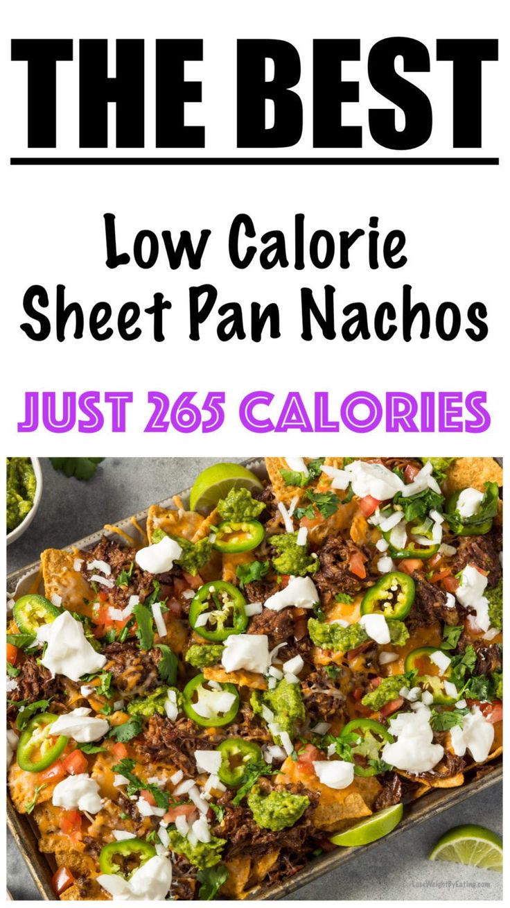 the best low calorie sheet pan nachos just 25 calories