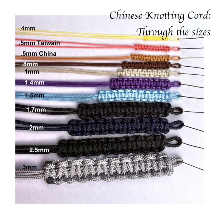 the different colors and sizes of bracelets are shown in this image, with instructions for each