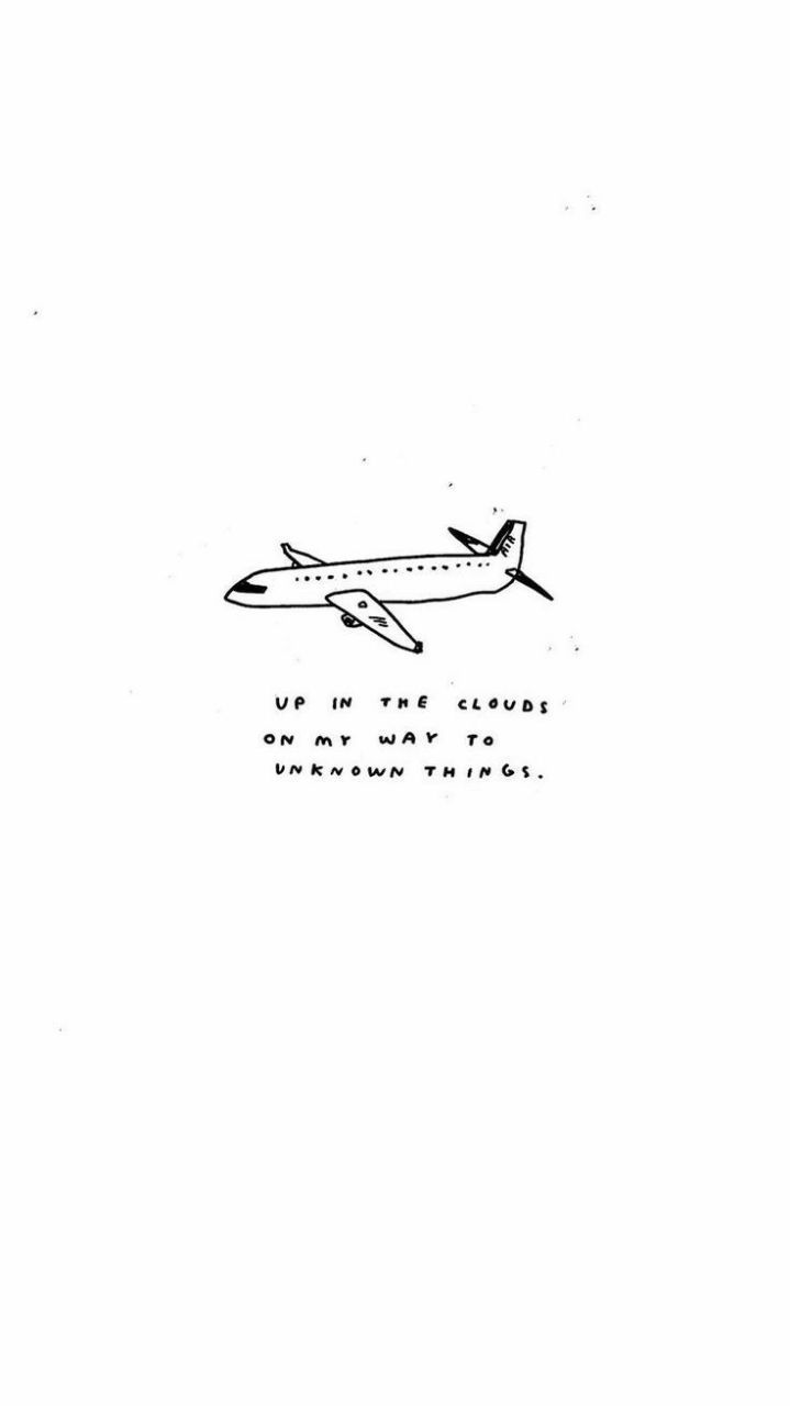 a drawing of an airplane with the words up in four languages