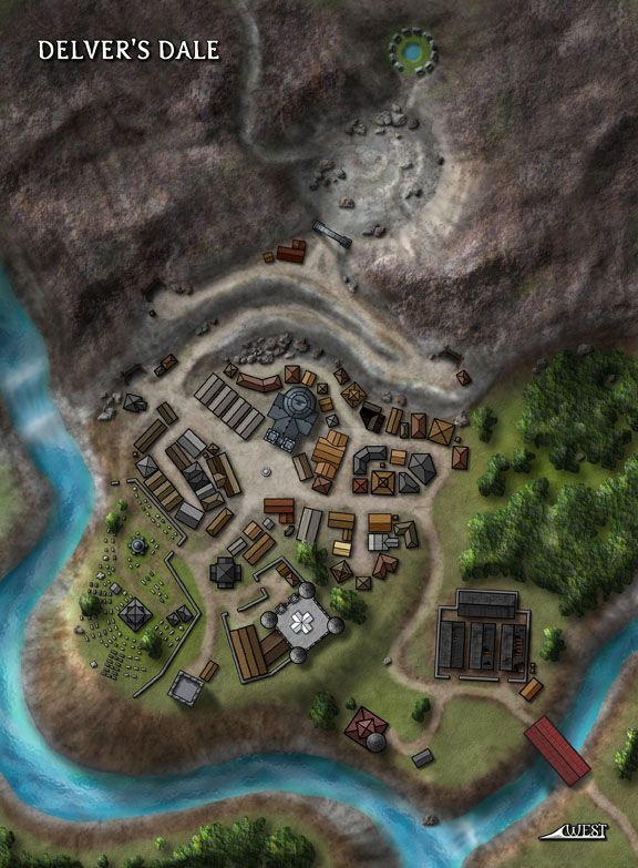 the map for deliver's dale is shown in this screenshoter image, which shows