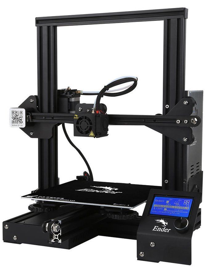 an image of a black and white 3d printer