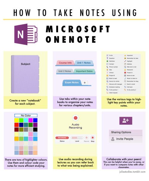 how to take notes using microsoft's one - on - one guide for students