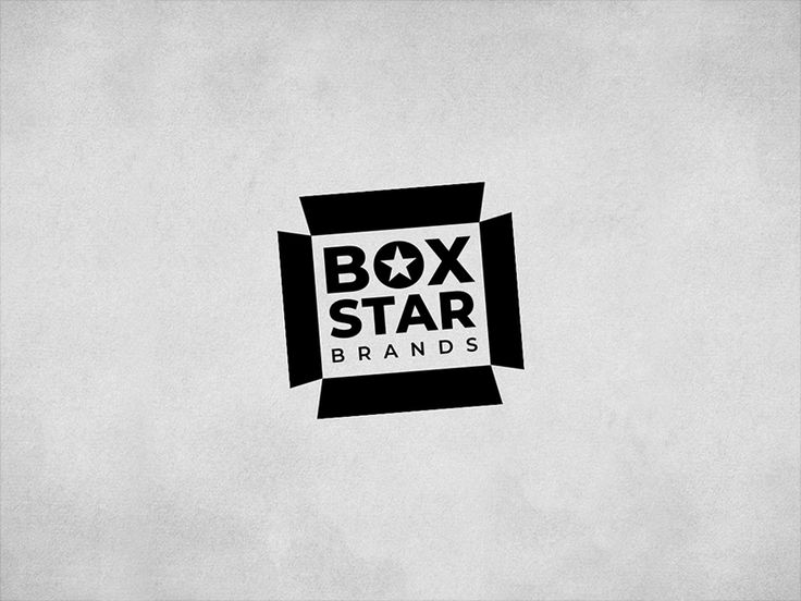 the box star brand logo is shown in black and white on a light gray background