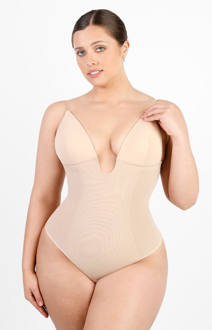 Look sexier with thong shapewear by Shapellx! AirSlim® Backless Underwire Thong Shapewear is perfect for all your outfits, especially bodycon dress and bandage dress. Go for thong body shaper and keep curved always! Crop Top Suit, Bodysuit Shapewear, Plunge Bodysuit, Low Back Dresses, Crop Top And Shorts, Body Shaper, Back Design, Body Suit, Bandage Dress