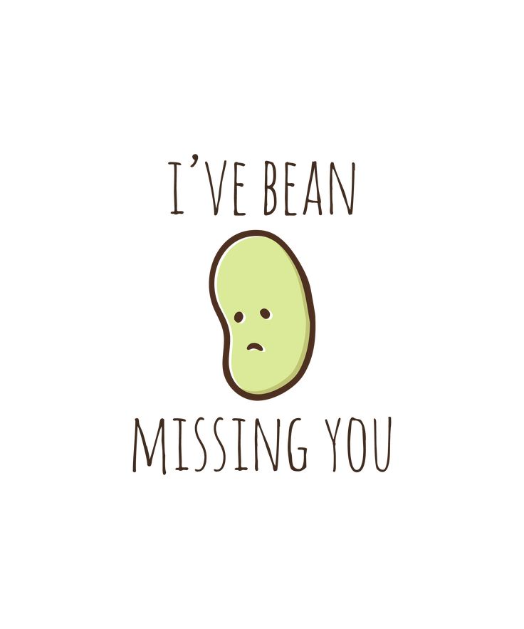 i've bean missing you card with an image of a face and the words, i've bean missing you