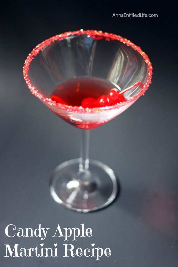 the candy apple martini recipe is ready to be served