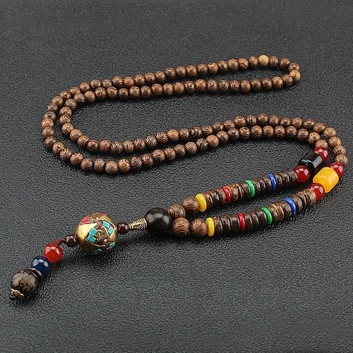 Gender:Men's,Women's; Quantity:1pc; Theme:Buddha; Shape:Geometric; Style:Vintage; Jewelry Type:Long Necklace,Beaded Necklace,Pendant Necklace; Occasion:Gift,Daily,Street; Material:Acrylic,Wooden; Length of Necklace:80; Design:Retro; Features:Wearable; Listing Date:07/28/2022; 2022 Trends:Handmade Cheap Trendy Jewelry, Cheap Necklaces, Necklace Ideas, Necklace Pendants, Necklace Craft, Multi Pattern, Women Street, Necklace Beaded, Palau