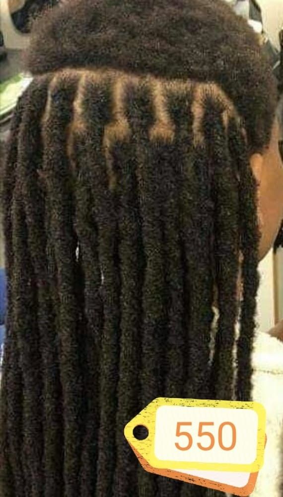 Artificial Locks Hairstyles Black, Artificial Dreadlocks Hairstyles Black, Locks And Mane Hair Extensions, Artificial Locs Styles, Artificial Locks Hairstyles, Human Hair Locs Extensions, Artificial Dreadlocks Hairstyles, Artificial Dreads, Temporary Locs Extensions