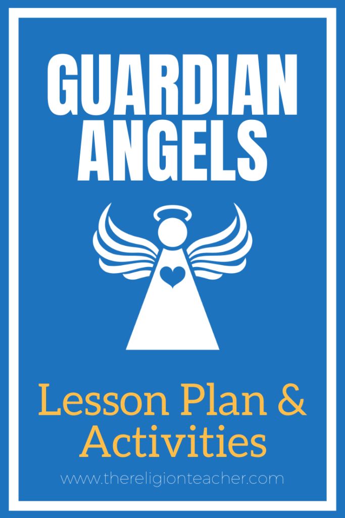 the logo for guardian angels lesson plan and activities