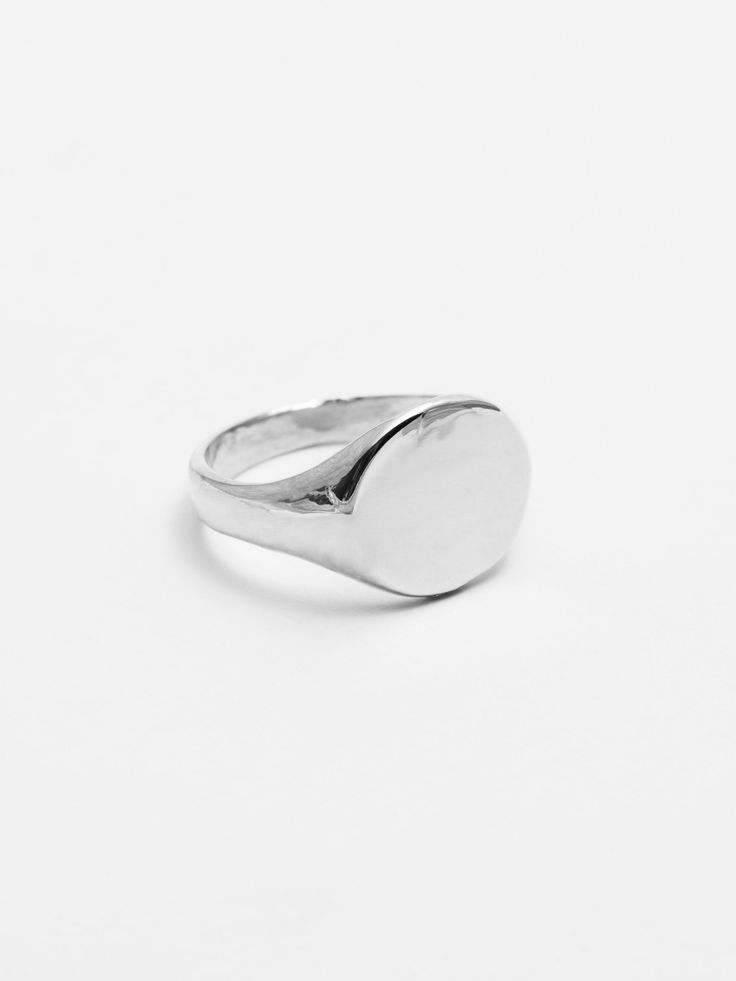 Baby Signet Ring Silver Signet Ring, Signet Rings, Classic Ring, Signet Ring, Pure Silver, Custom Engraving, Initials, Instagram Profile, Ring Size