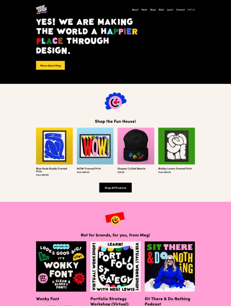 an image of a website page with different colors and designs on the bottom right corner