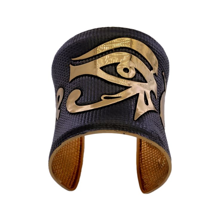 Eye of Horus, Cobra, Ankh: Wide Cuff Bracelet - Mystical Fusion of Ancient Egyptian Symbols Adjustable Symbolic Jewelry For Rituals, Adjustable Symbolic Cuff Bracelet, Adjustable Symbolic Bangle, Adjustable Cuff Bangle For Ceremonial Occasions, Handmade Adjustable Bangle For Ceremonial Occasions, Symbolic Handmade Bracelets For Festivals, Adjustable Ceremonial Bangle Cuff Bracelet, Unique Adjustable Bangle For Ceremonial Occasions, Adjustable Unique Bangle For Ceremonial Occasion