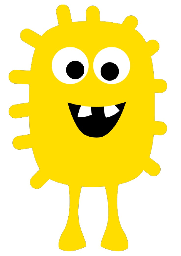 an image of a yellow monster with big eyes