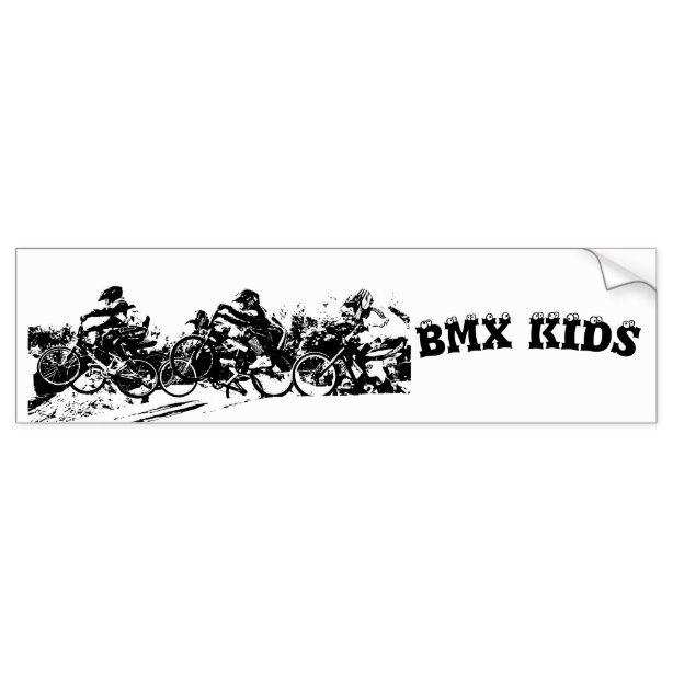 a bumper sticker that says bmx kids