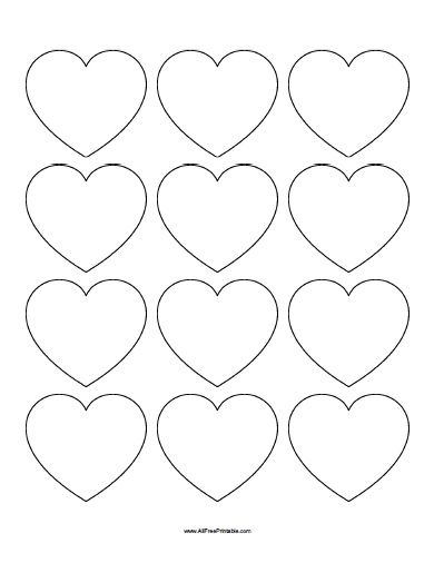 hearts cut out in the shape of different sizes and shapes for valentine's day