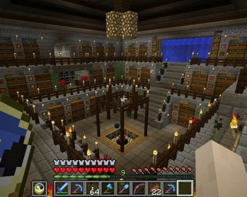 an image of a large room in minecraft