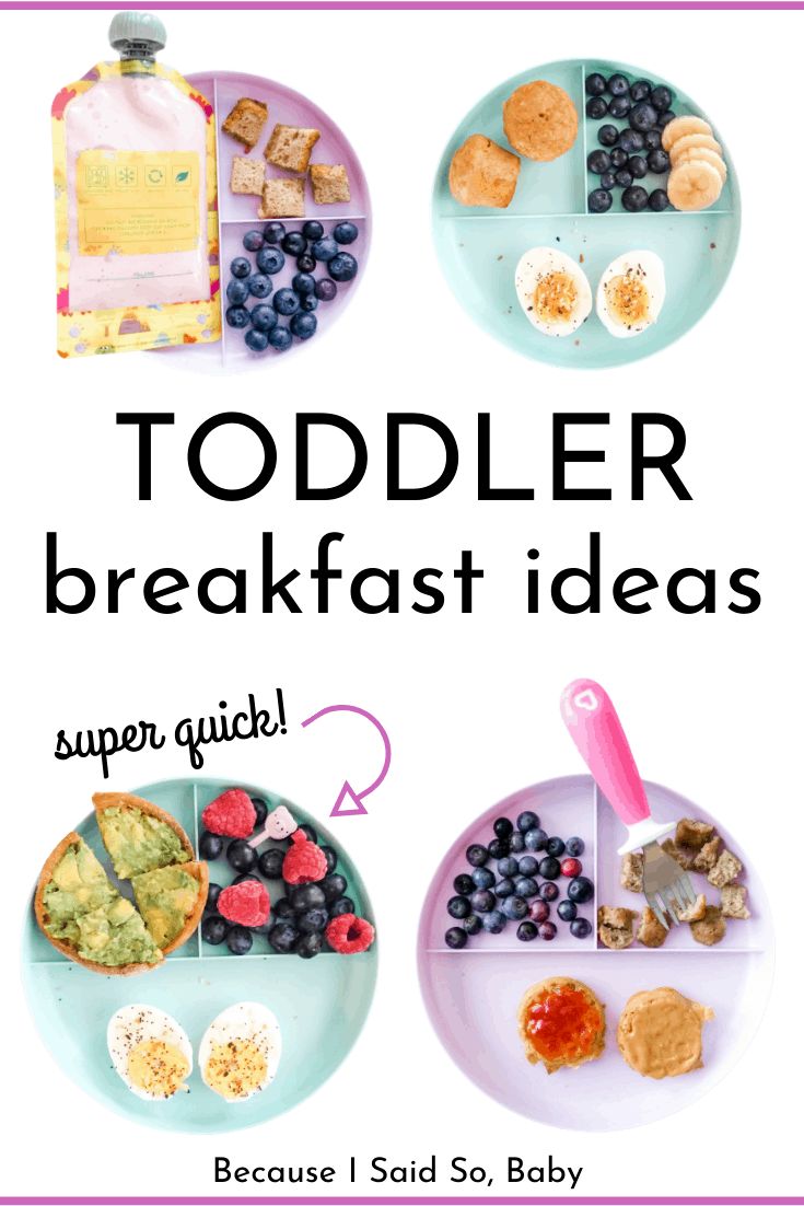 toddler breakfast ideas with text overlay