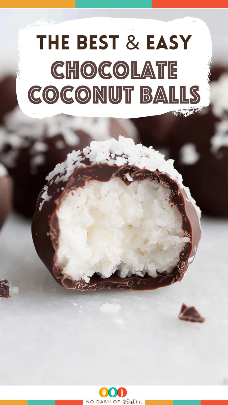 Chocolate Coconut Balls Choc Coconut Balls, Dark Chocolate Coconut Balls, Coconut Chocolate Recipes, Chocolate Coconut Desserts Easy, White Chocolate Coconut Balls, Chocolate Coconut Truffles, Christmas Coconut Balls, 3 Ingredient Coconut Balls, Coconut Almond Chocolate Bark