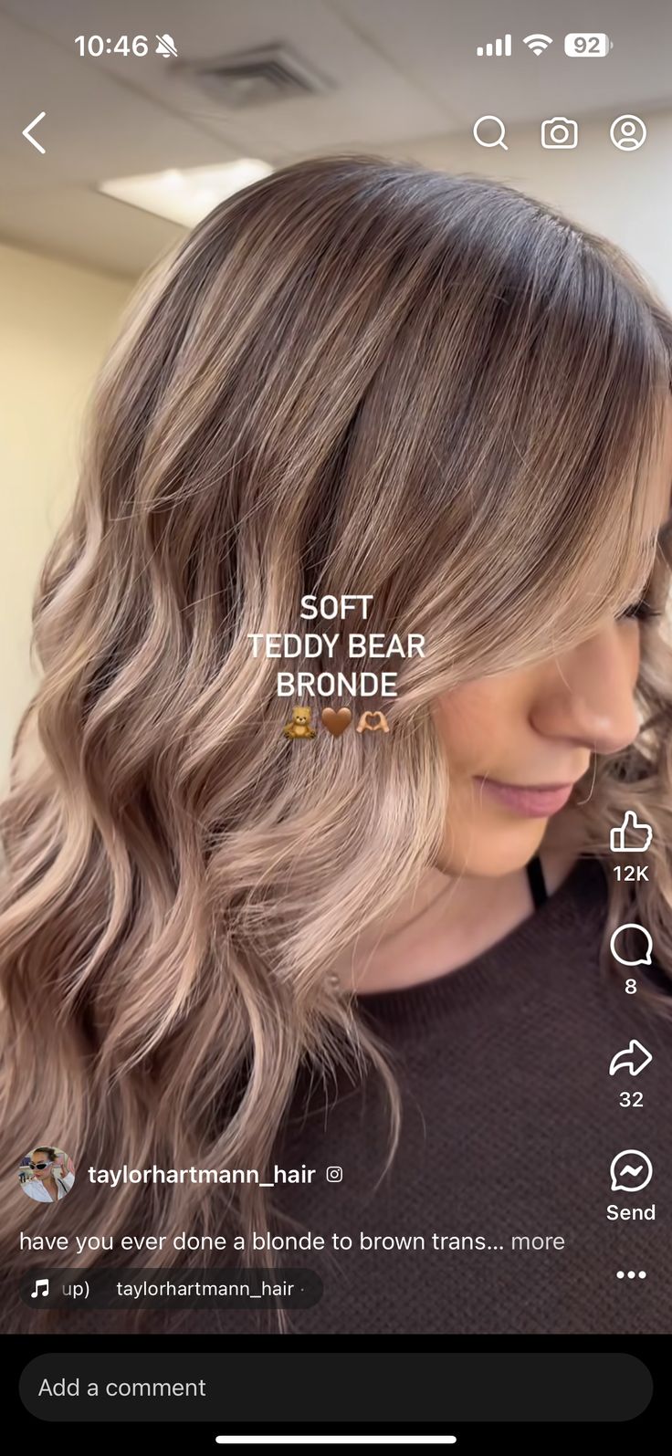 Bank Teller Hairstyles, Teddy Bear Hair Color Blonde, Soft Beige Balayage, Going Back Natural Hair Color, Light Brown Deminsional Hair, Fall Brown Blonde Hair, Brown Or Blonde Hair, Hair Ideas For Pale Skin And Blue Eyes, Ashy Dark Blonde Hair Balayage