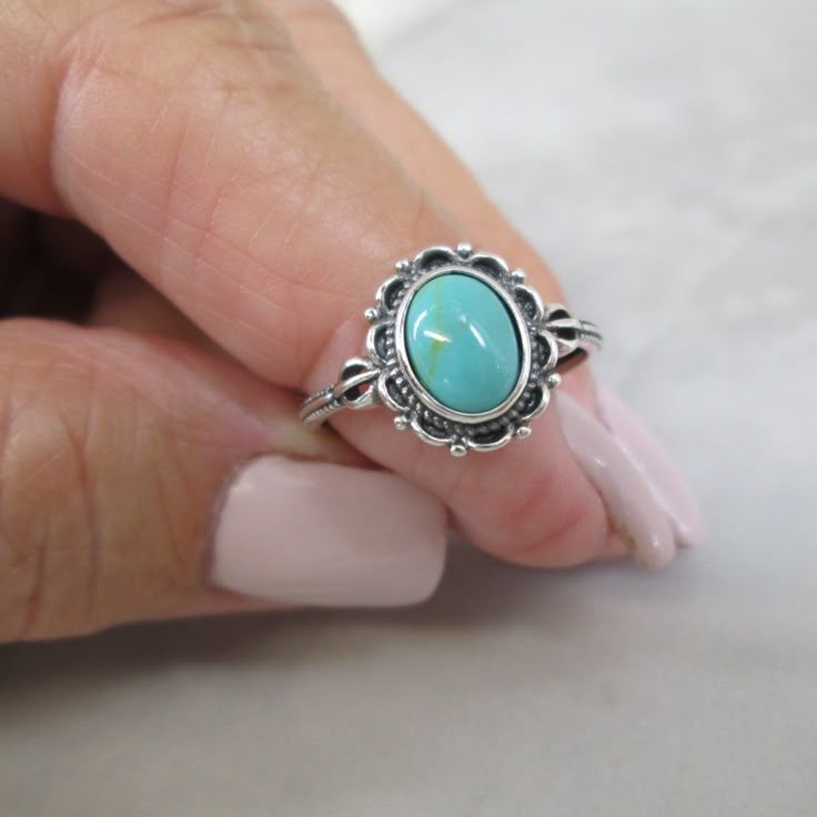 925 Sterling Silver Ring With A Beautiful Oval Genuine Turquoise Stone. Nicely Designed Setting. Face Height = 12mm. Stamped 925. ***Please Note, As With Any Genuine Stone, Each Will Be Slightly Different, All Are Beautiful! Ref: Sid-B18 Turquoise Gemstone Ring, Turquoise Cabochon Ring For Anniversary, Blue Turquoise Ring In Sterling Silver, Nickel-free Blue Turquoise Ring In Sterling Silver, Blue Turquoise Ring In Sterling Silver Stamped 925, Blue Turquoise Sterling Silver Ring Stamped 925, Nickel-free Blue Turquoise Sterling Silver Ring, Nickel-free Sterling Silver Turquoise Ring, Sterling Silver Turquoise Ring As Birthstone