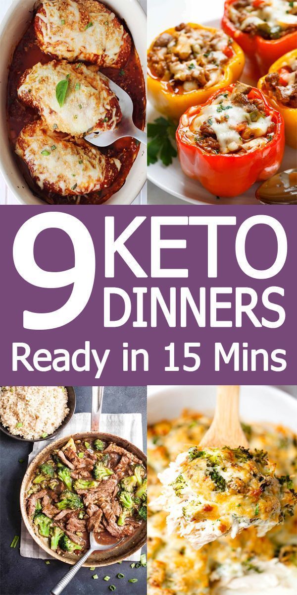 9 keto dinners ready in 15 minutes