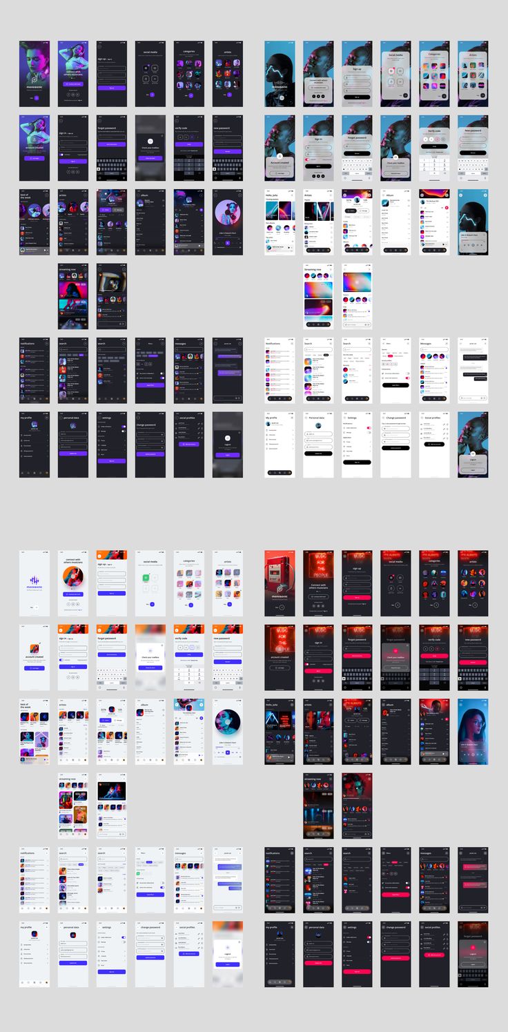 Music app UI Kit App Ux Design Inspiration, Library App Design, Music Ui Design, Music Player Ui Design, Music App Ui Design, Music Ui, Band App, Music App Design, Music Player Design