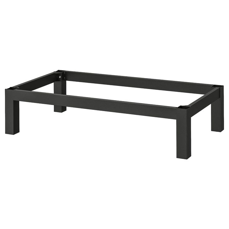 a black metal frame for a coffee table