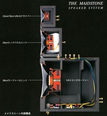 an advertisement for the maidstone speaker system, with instructions on how to install it