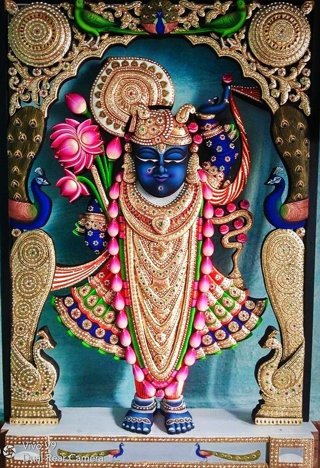 Shri Nath Ji Wallpaper, Shrinathji Image Wallpaper, Shrinathji Image Hd, Shrinathji Image, Shreenathji Wallpapers, Shri Nath Ji, Mural Art Design, Boho Art Drawings, Indian God