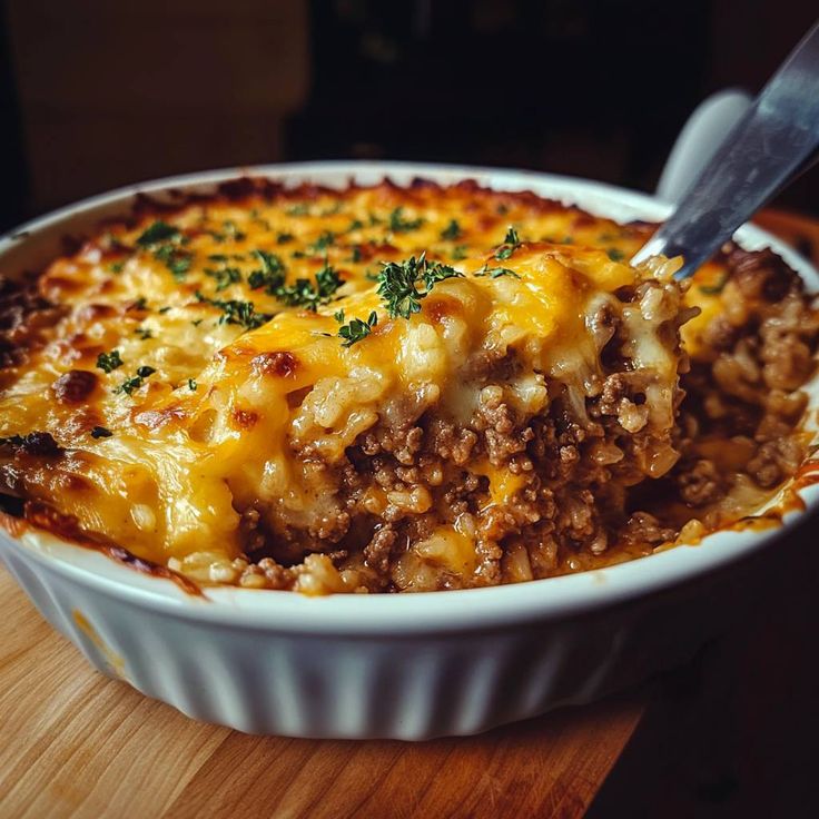 Introduction This Cheesy Ground Beef and Rice Casserole is a perfect choice when you’re craving a hearty, comforting meal. Combining tender ground beef, flavorful rice, and melted cheese, this dish is both satisfying and easy to make. With ingredients that are likely already in your pantry, it’s ideal for weeknight dinners or meal prep. Get Ground Beef And Rice Casserole, Cheesy Ground Beef And Rice, Beef And Rice Casserole, Cheeseburger Meatloaf, Cheesy Ground Beef, Baked Meatloaf, Flavorful Rice, Ground Beef And Rice, Crockpot Meatloaf