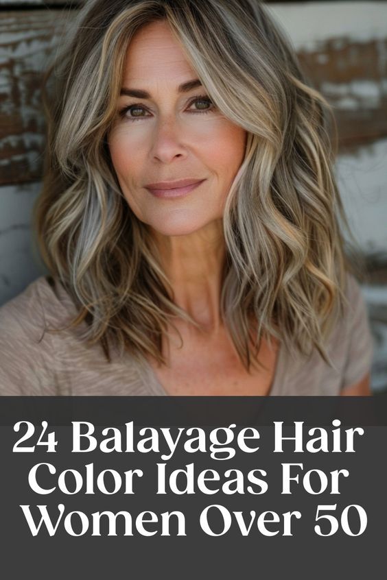 Discover stunning balayage hair ideas for women over 50! Embrace your natural beauty with graceful, sun-kissed highlights that perfectly complement your mature style. Whether you're looking to enhance your gray strands or add dimension to your locks, balayage is the perfect choice for a timeless and elegant look. Say goodbye to harsh lines and hello to a seamless blend of colors that will give you a youthful glow. Over 50 Highlights Hair Colors, Fall Hair Colors For Gray Coverage, Blonde Grey Hair Over 50, Over 50 Hair Color Ideas Over 50, Cool Blonde Babylights On Brown Hair, Blending Gray Hair Brunettes Balayage, Hair Color Ideas For Gray Hair Over 50, Hair Colors For Women Over 50, Top Hair Colors For 2024