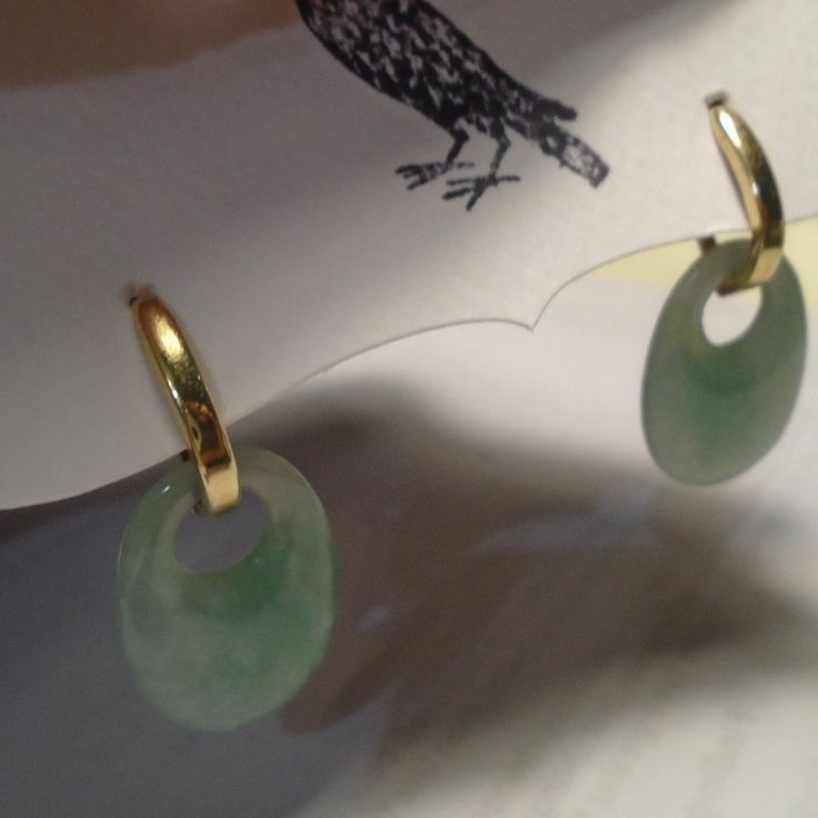 1.5" Long Dangle 14k Gold And Green Jade Earrings. Sage Green Jewelry, Gold And Green, Jade Earrings, Green Jewelry, Jade Jewelry, Green Jade, Earrings Color, Jade Green, Green Gold