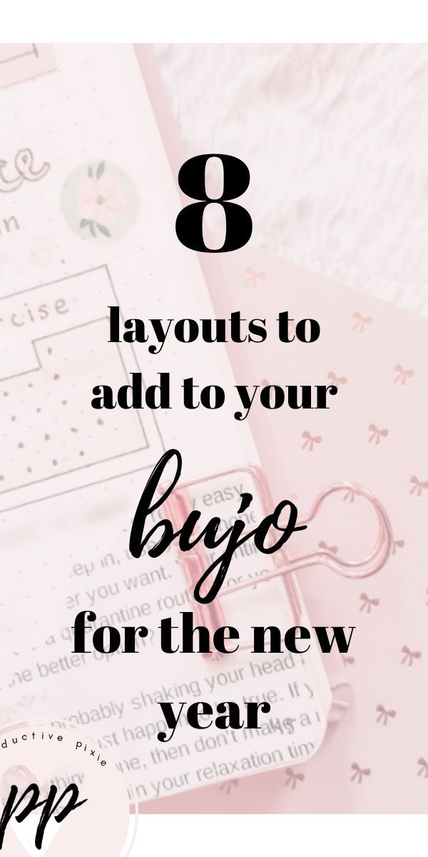 the words 8 layouts to add to your blygo for the new year