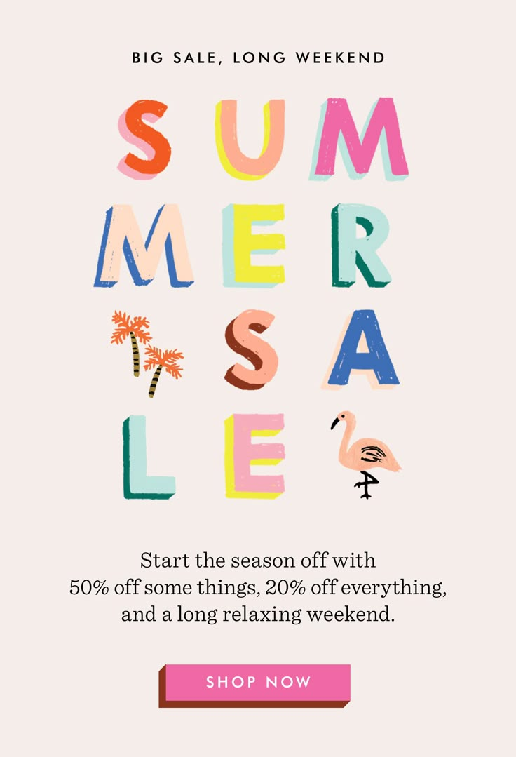 the summer sale is on and it's up to 50 % off