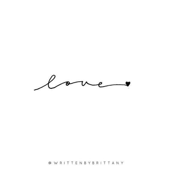 the word love written in cursive handwriting