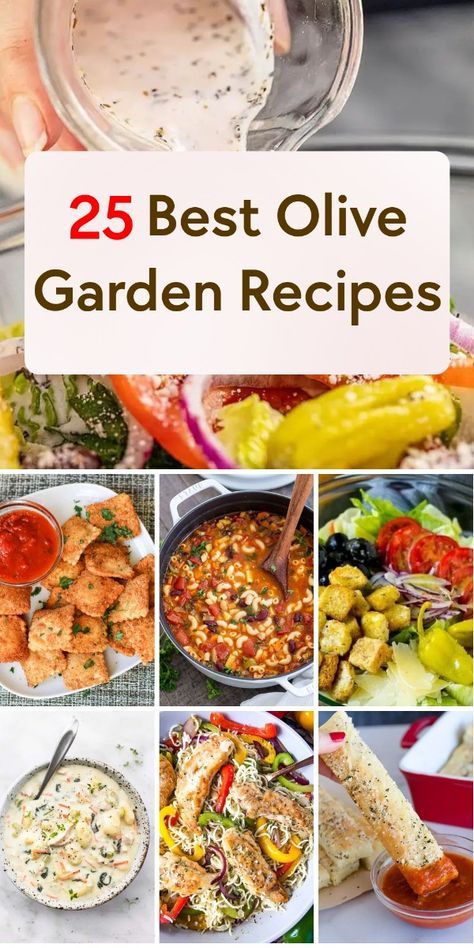 25 best olive garden recipes that are easy to make and great for any type of meal