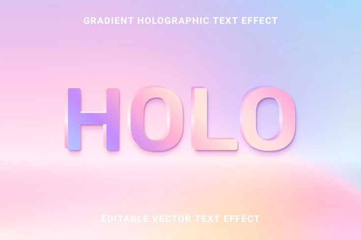 the word holo is made up of different colored shapes and sizes on a pastel background