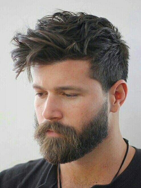 Beard Guys Hairstyles, Top Haircuts For Men, Men's Cuts, Mens Hairstyles Medium, Boy Haircuts, Guys Fashion, Boys Hair, Men's Hairstyle, Beard Style