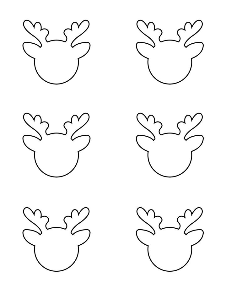 four different shapes of mickey mouse's ears with the faces drawn in black and white