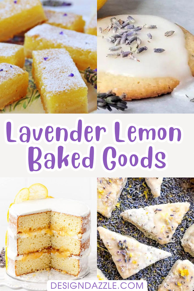 Lemon and Lavender Cake Bar Desserts Lavender Dessert Recipes, Lemon Lavender Cupcakes, Lemon Lavender Cake, Lavender Lemon Bars, Lavender Dessert, Lavender Cupcakes, Bars Cookies, Flower Desserts, Bar Desserts