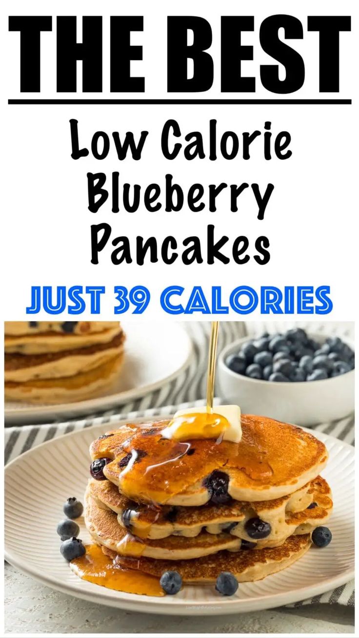 the best low calorie blueberry pancakes just 3 calories and they are super easy to make