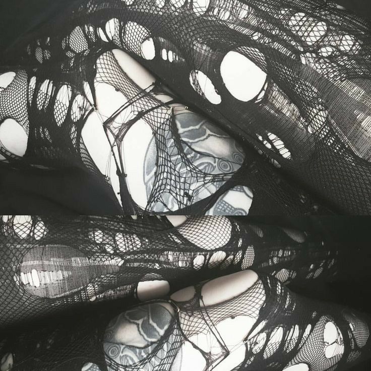 Deathrock Fashion, Ripped Tights, Dead Girl, Punk Aesthetic, The Boogeyman, Gothic Aesthetic, Mall Goth, Tights, Mesh