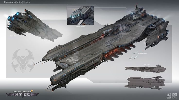 an image of a sci - fi space ship from the movie starcraft ii with all its components